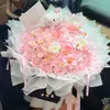 Boneca Dopamina Flor Eterna Presente para Namorada, Buquê de Flores de Sabão Realista de Alta Qualidade para o Festival Qixi, Dia dos Namorados, Presente de Aniversário