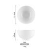 Tazón pequeño de melamina, blanco, de imitación de porcelana, de plástico, para uso comercial, autoservicio, comida rápida, olla caliente, restaurante, vajilla, tazón para condimentos, tazón para gachas, tazón para arroz, tazón para sopa