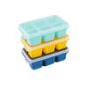 Bandeja de Hielo de Verano de 6 Compartimentos con Base Suave Fácil de Desmoldar Molde Casero para Cubitos de Hielo de Cocina Base de Silicona Juego de 3 Piezas Fabricante Congelación Rápida