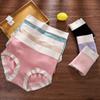 Ropa interior de talla grande para mujer nueva cintura alta abdomen algodón cadera cómoda transpirable bragas para chicas gorditas 6650
