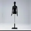 Accesorios para Maquetas de Vestidos de Novia, Escaparate de Tienda de Ropa Femenina, Maniquí de Cuerpo Entero Blanco y Negro, Soporte de Exhibición para Vestidos