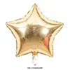 Globo de Película de Aluminio Estrella de Cinco Puntas Versión Ligera de 5 Pulgadas 10 Pulgadas 18 Pulgadas Globo Estrella de Color Puro Decoración para Fiesta de Cumpleaños Venta al por Mayor