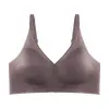 Ropa interior satinada sin costuras para mujer, cómoda, realzadora, levantadora, soporte suave, anti-flacidez, moldeadora de los senos laterales, sujetador