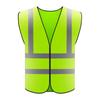 Colete Refletivo Construção Canteiro de Obras Segurança no Trânsito Roupas de Trabalho Multibolsos Estampado Colete de Segurança Refletivo