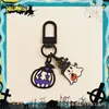 Pingente Chaveiro de Halloween Transfronteiriço Caveira Abóbora Desenho Animado Fantasma de Metal Pingente de Bolsa Presente de Ano Novo