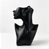 Soporte para joyas, soporte para exhibir anillos, modelo de figura humana simulada, adorno para exhibir joyería de cuello, accesorio para exhibir joyas