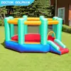 Castillo inflable Doctor Dolphin jaula hexagonal trampolín inflable tobogán parque infantil tela Oxford castillo inflable para el hogar