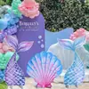 Letrero Decorativo Grande de Sirena Decoración de Ambiente de Cumpleaños para Interiores Letrero Decorativo de Fondo para Fiesta Temática del Océano