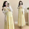Ropa de Maternidad para Viajes y Vacaciones en la Costa, Vestido de Hada de Xinjiang, Nuevo Vestido de Tirantes Dopamina de Maternidad Verano 2026