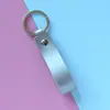 Chaveiro de carro de couro macaron metálico multifuncional anel de chave pingente de personalidade multi-cor criativo metal atacado