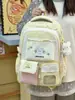 Mochila Linda Estilo Universitario Coreano para Niñas, Dulce y de Nicho, Mochila Escolar para Estudiantes de Gran Capacidad, Ligera y Repelente al Agua