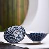 Taza de té creativa azul y blanca, taza de té Kung Fu, taza de té de cerámica japonesa Master Cup, taza de té individual retro, taza de té de porcelana azul y blanca