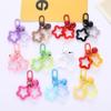 Llavero acrílico con forma de corazón de niña, estrella de cinco puntas, colgante para bolso, auriculares, Airpods, accesorios colgantes de bricolaje