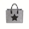 Bolsa de Feltro Simples Novo Estilo, Bolsa de Mão para Eventos Corporativos, Grande Capacidade, Vários Tamanhos, Bolsa Tote e Transversal da Moda
