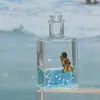 Céu Estrelado Mini Frasco Quadrado Gota de Óleo Astronauta Ampulheta Líquida Meninos e Meninas Frasco de Deriva Decoração de Mesa Pequenos Enfeites
