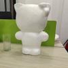 Molde de espuma de oso blanco DIY creativo hecho a mano material para arreglos florales Día de San Valentín oso rosa juguete