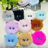 Chaveiro Briquete de Pelúcia Faux Fur Tendência, Brinquedo de Pelúcia Fofo e Inusitado, Chaveiro Pingente de Bolsa Amuleto da Sorte