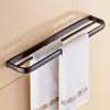 Estante de Toallas Negro de Cobre Completo Estante de Toallas Estéreo Estante de Almacenamiento para Inodoro Hardware para Baño Colgante para Baño Traje