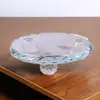 Enfeites de Bolsa Abençoada com Folha de Ouro de Cristal 3D Artesanato de Cornucópia e Cabaça Decorações para Casa e Escritório Presente de Inauguração