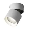 Spot LED downlight de ângulo ajustável, montagem superficial, dobrável, sem necessidade de furar, luminária tipo barril para parede de fundo da sala, entrada, luz de teto