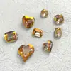 Uñas de celebridad de internet Shi Yue punta inferior diamante ocho grandes ocho pequeños diamantes 33 facetas tridimensionales apiladas joyas de diamante para uñas coloridas full diamond