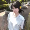 Bordado Dopamina Gola Colorida Manga Curta Tecido Tecnológico de Verão Camiseta Fresca Top Feminino Roupa de Casal Marca Tendência