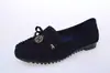 Comércio exterior transfronteiriço plus size sapatos femininos 2024 primavera e outono novo arco moda boca rasa um pedal bean sapatos