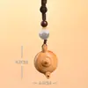 Colgante de flor de dinero tallada en madera, adorno decorativo de incrustaciones, llavero para coche, colgador para bolsa, pequeño colgante de artesanía de madera