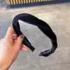 Diadema de terciopelo de colores con torsión y forma de cruz, pasador para el pelo para mujer, versátil, corona alta, para salidas retro, esponja, nueva diadema