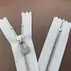 Cremallera Ykk Genuina en Stock, Tamaño 5 Cobre Blanco Níquel Cremallera Cerrada para Suéteres, Cuellos, Bolsillos, Bolsas, Botas