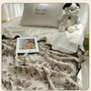 Manta tipo gorro retro Hilo arrugado de algodón puro Manta de felpa para bebé Colcha para aire acondicionado Manta para siesta en la oficina Manta para dormitorio
