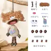 Kit de material de sonajero de cáscara de fruta natural, kit de muñeca de vaina DIY, accesorio de bolsa para adorno colgante de coche de fruta negra hecho a mano, semiacabado