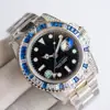 Comercio Exterior Transfronterizo Reloj de Diamantes de Color Banda de Acero Inoxidable Reloj Mecánico Totalmente Automático Marca Labor Reloj de Moda para Hombre Fabricante