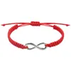 Pulseira da Sorte em Forma de 8 Mais Vendida no Exterior, Pulseira Trançada à Mão, Joia Pulseira Presente para Casal Amigo Melhor Amigo