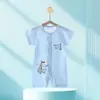 Mameluco de manga corta para bebé, Ropa de dormir de algodón puro para niños y niñas, Delgado casual sin costuras para recién nacidos, Hecho a medida