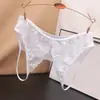 Ropa Interior Europea y Americana de Talla Grande con Abertura en la Entrepierna para Niñas, Sexy, No Necesita Quitarse y Ponerse en las Nalgas, Encaje Calado, Tentación Transparente, Bragas de Talla Grande