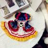Vestido de Princesa de Primavera e Verão para Cão e Gato Cos Vestido Branca de Neve Fantasia para Sessão de Fotos Cão de Pequeno e Médio Porte Bichon Frise