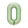Novo Balão Digital Verde Oliva de 40 polegadas Decoração de Aniversário Balão Digital de Alumínio Verde Menta Verde Matcha Verde Abacate