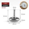 Pata de Mueble Ajustable Pata Ajustable Soporte para Uñas de Pie Pata de Gabinete Ajustable Pata Móvil M6M8M10 Accesorios de Ferretería