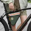 Bolsa Triángulo para Cuadro Delantero de Bicicleta Acrunu, Bolsa Impermeable de Gran Capacidad para Tubo Superior para Ciclismo de Montaña, Bolsa Colgante para Barra Transversal