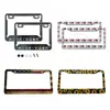 Moldura para Placa de Carro Americana, Moldura de Proteção para Placa de Licença, Moldura para Placa de Licença, Moldura para Placa de Licença Padrão Americano, Moldura para Placa de Licença em Liga de Alumínio e Aço Inoxidável