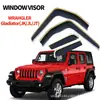Adequado para Wrangler Wrahgler Gladiator (Jk/Jl) Defletor de Chuva e Sol Embutido
