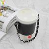 Empaque Moderno Simple Portátil Antiescaldaduras Anticaídas Portátil Cuero Taza Cubierta para Bebida Té con Leche
