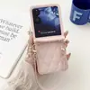 Moda Europeia e Americana Adequada para Capa de Celular Xiaomi Mix Flip, Nova Capa Protetora Dobrável com Padrão de Diamante, Personalizada e Simples