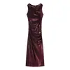 Ropa para Mujer Europea Americana ZA AliExpress Venta Caliente Vestido Bodycon Ajustado de Cuello Alto
