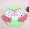 Guantes para niños Invierno Cálidos Jardín de infantes Bebé Guantes de cinco dedos Niños y Niñas Dedos separados Terciopelo engrosado Guantes a prueba de frío Modernos