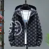 Jaqueta Masculina Tendência Marca Europeia Versão Transfronteiriça Primavera e Outono Estilo Coreano Jaqueta Jacquard Xadrez Tendência Top Casual Masculino Tendência