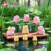 Mini-Paisagismo Pequenos Enfeites, Figuras de Animais Capivara e Pato Criativas e Fofas, Decorações para Carro e Mesa