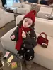 Chaqueta acolchada de algodón para niños, engrosada para niñas, nuevo estilo invierno 2026, chaqueta de plumas de bebé a la moda, abrigo acolchado para niña