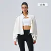 Nueva Chaqueta Deportiva de Felpa Transfronteriza Otoño e Invierno para Mujer, Manga Larga, con Felpa Adicional, Engrosada, Cortavientos, Lana de Cordero, Ropa de Yoga, Sudadera con Capucha de Forro Polar